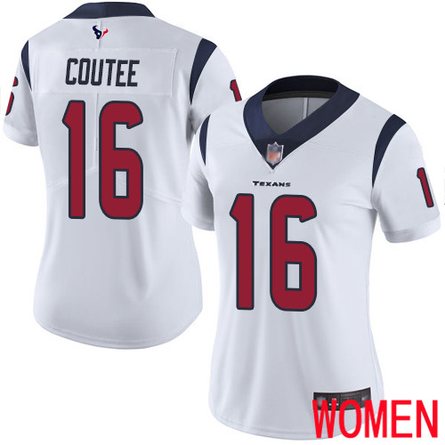 Houston Texans Limited White Women Keke Coutee Road Jersey NFL Football #16 Vapor Untouchable